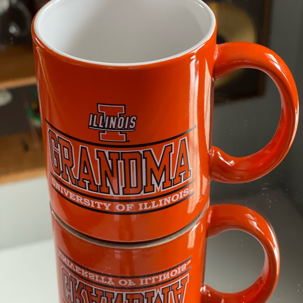 Orange Ceramic Grandma Mug for Dining